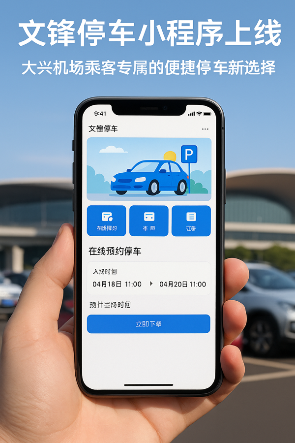 **大興機(jī)場(chǎng)停車怎么選？文鋒：近、快、安全**